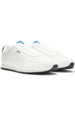 Textured-fabric trainers with star detail