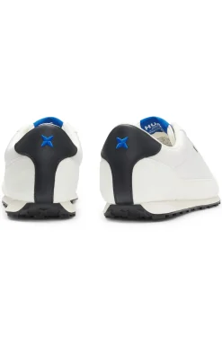 Textured-fabric trainers with star detail