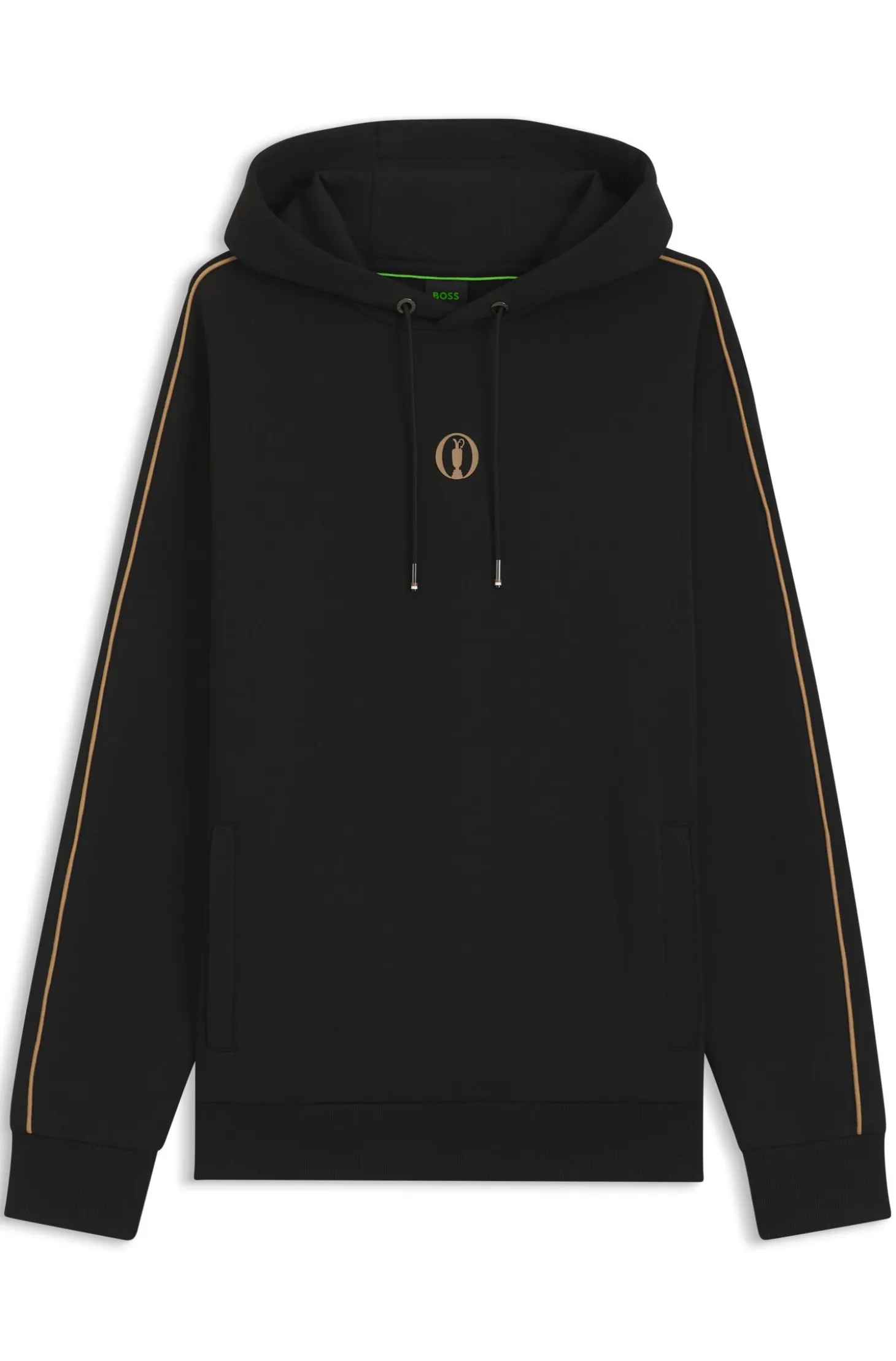 The Open cotton-blend hoodie with rear graphic