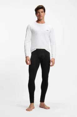 Thermal long johns with logo waistband