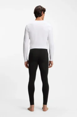 Thermal long johns with logo waistband