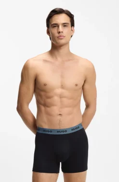 Three-pack boxer briefs in stretch cotton