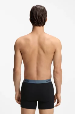 Three-pack boxer briefs in stretch cotton