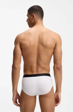 Three-pack low-rise briefs in stretch cotton