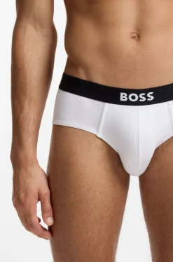 Three-pack low-rise briefs in stretch cotton