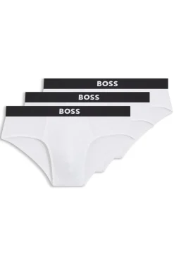 Three-pack low-rise briefs in stretch cotton