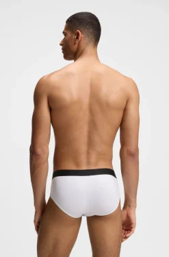 Three-pack low-rise briefs in stretch cotton