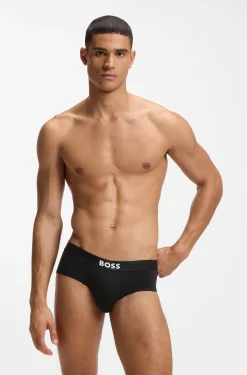 Three-pack low-rise briefs in stretch cotton