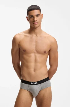 Three-pack low-rise briefs in stretch cotton