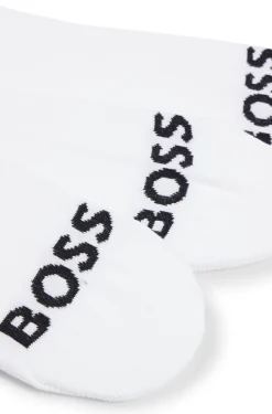 Three-pack of ankle-length socks with contrast logos