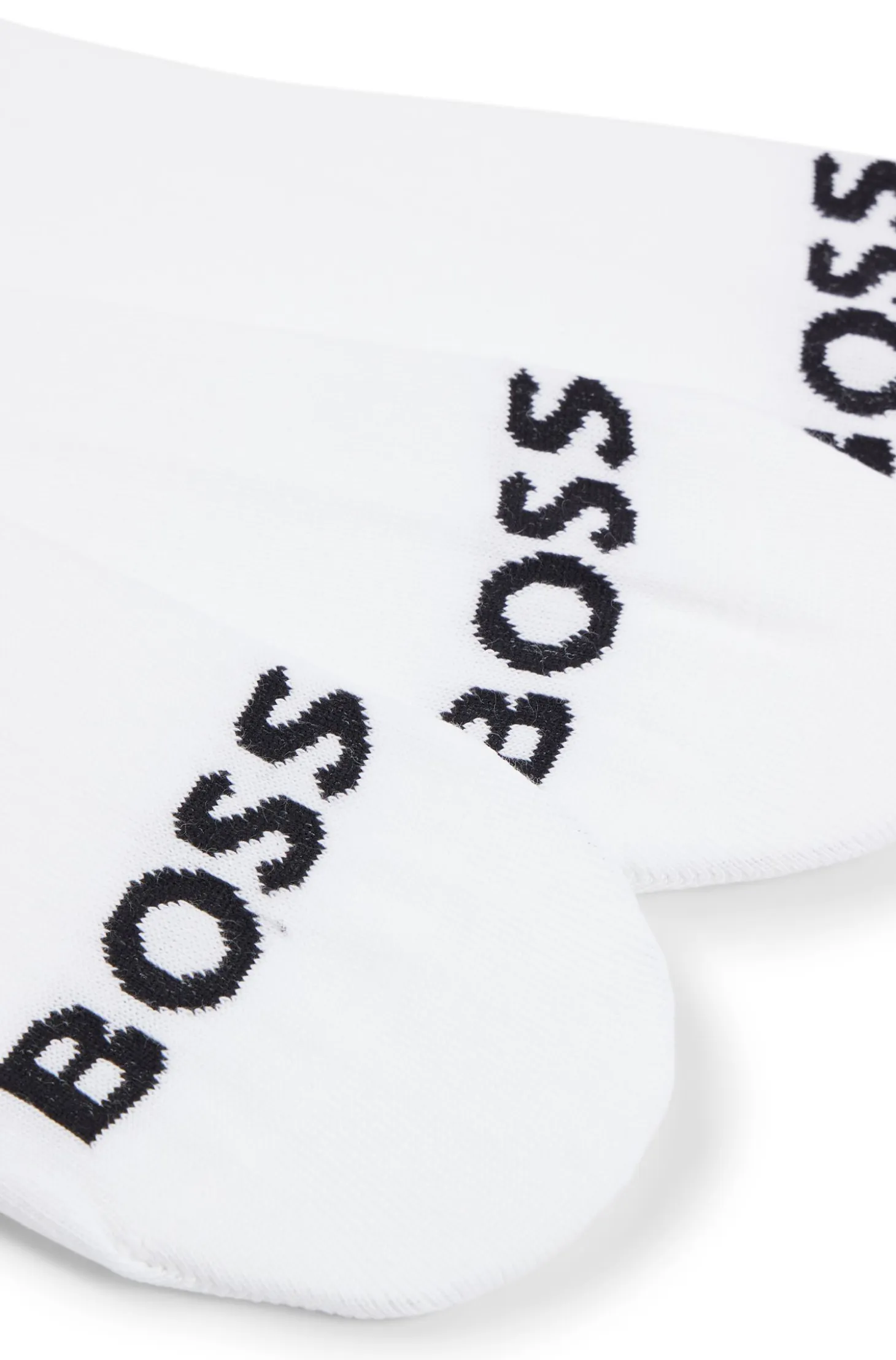 Three-pack of ankle-length socks with contrast logos