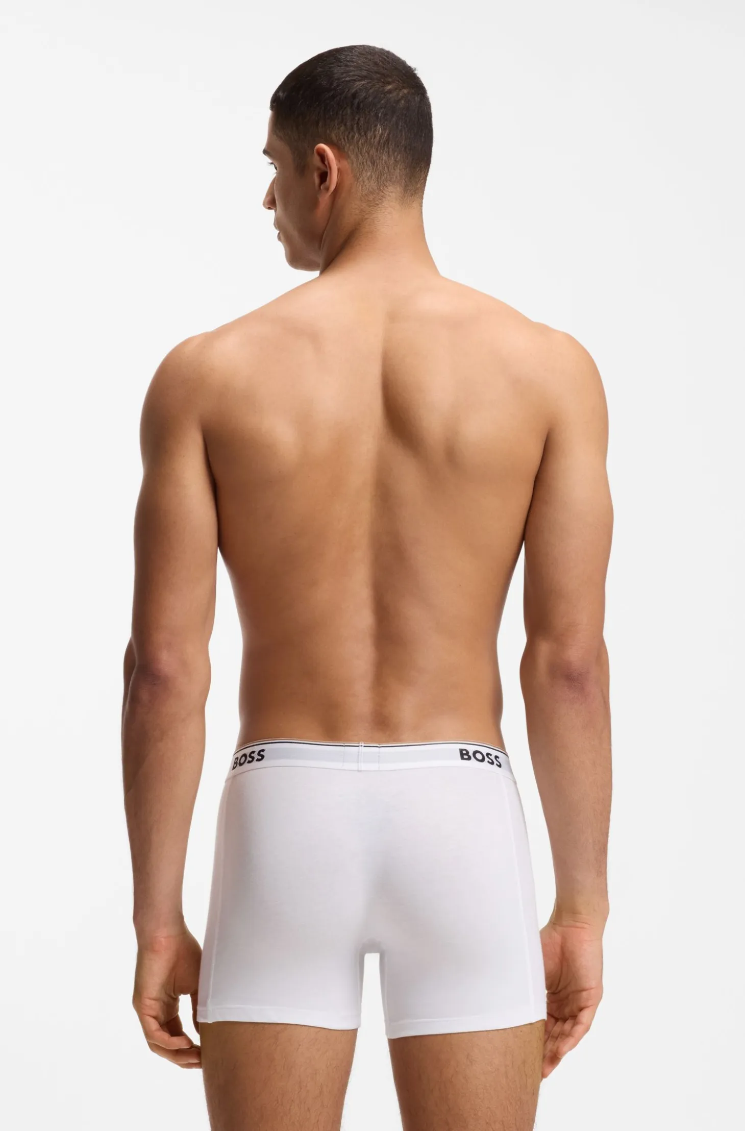 Three-pack of boxer briefs in stretch cotton
