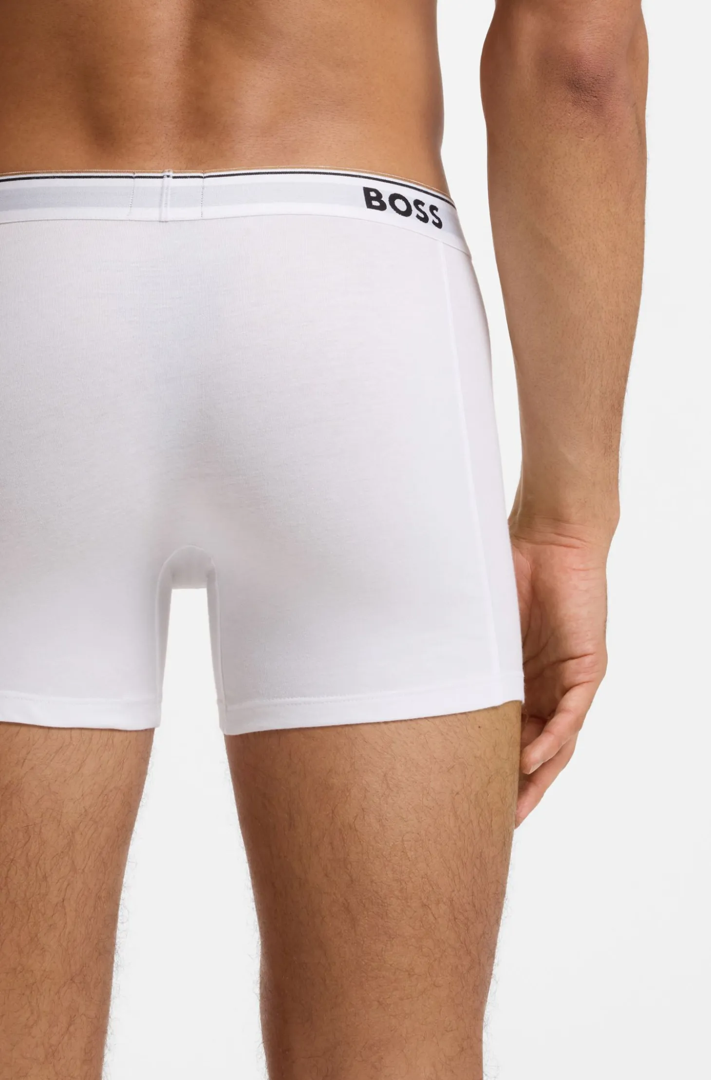 Three-pack of boxer briefs in stretch cotton