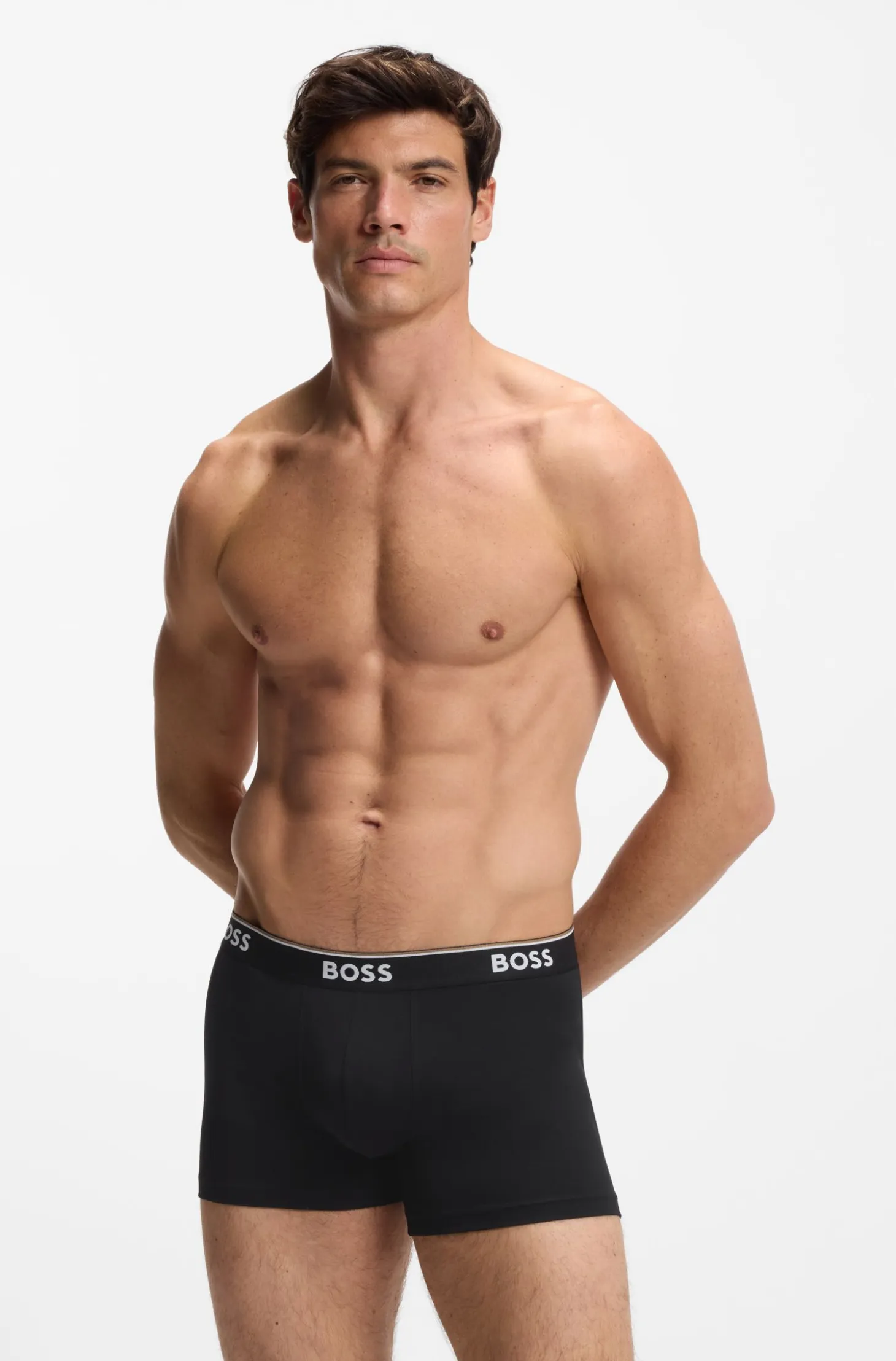 Three-pack of boxer briefs in stretch cotton