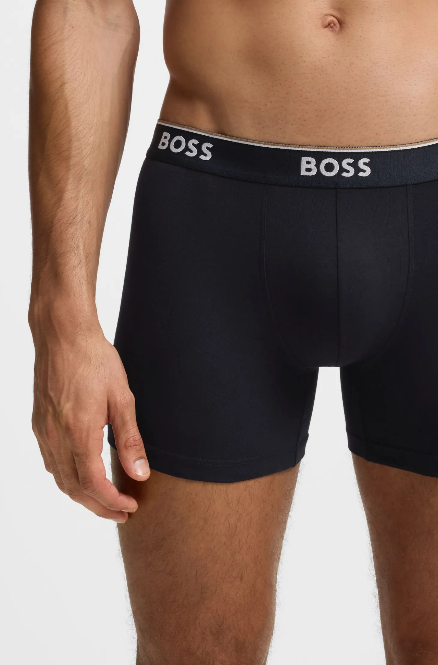 Three-pack of boxer briefs in stretch cotton