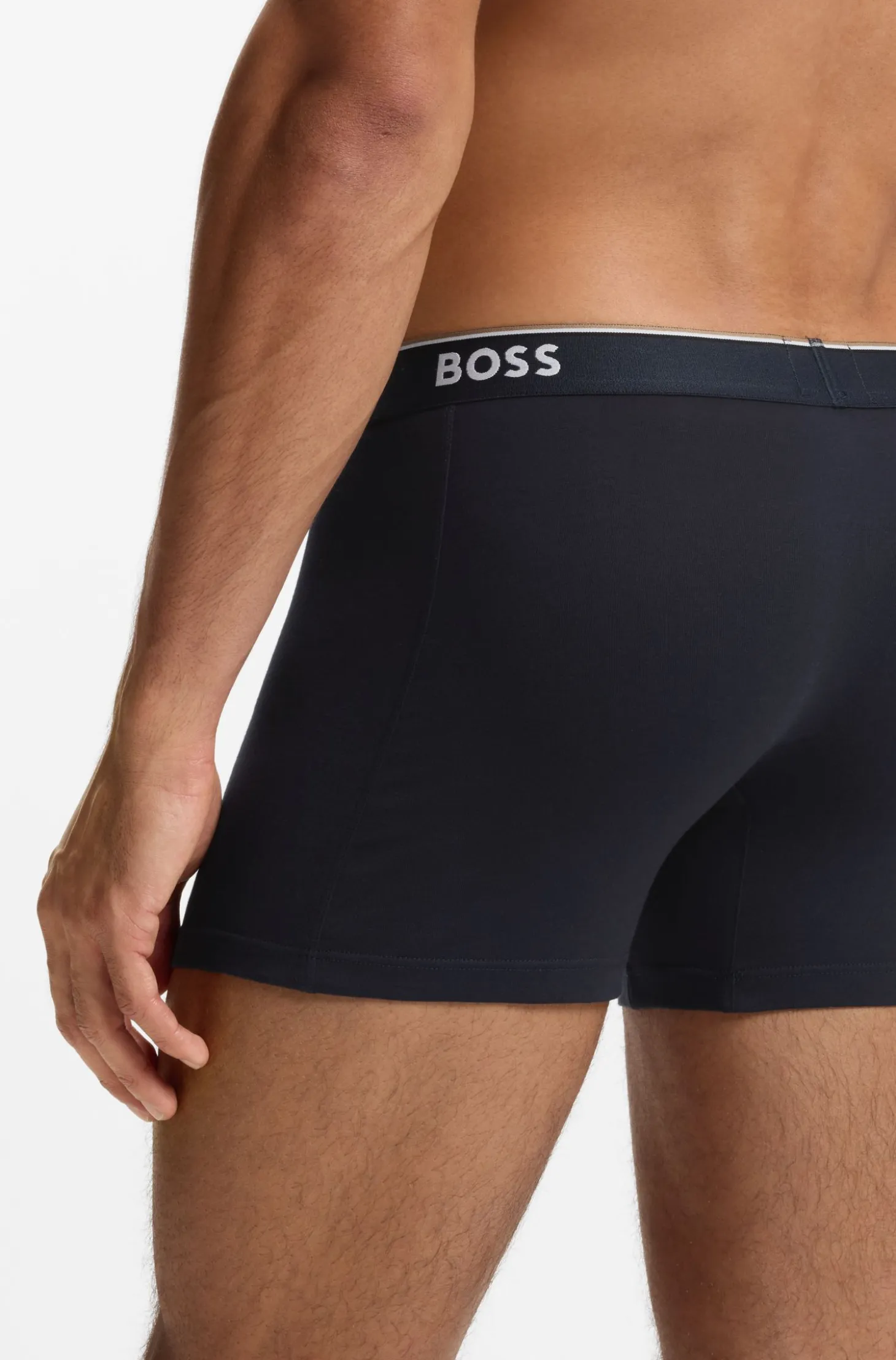 Three-pack of boxer briefs in stretch cotton
