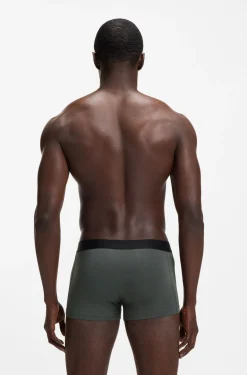 Three-pack of cotton-blend trunks