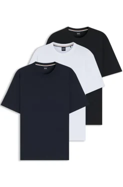 Three-pack of crew-neck T-shirts in cotton