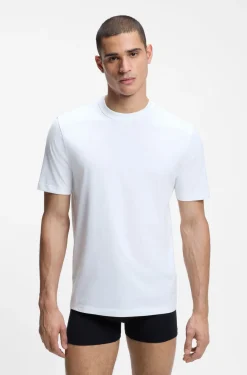Three-pack of crew-neck T-shirts in cotton