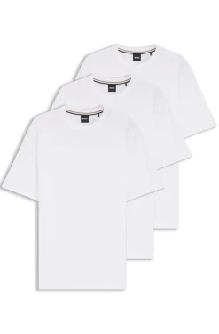 Three-pack of crew-neck T-shirts in cotton