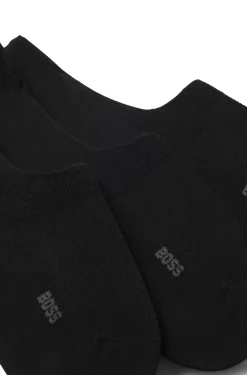 Three-pack of invisible socks in a cotton blend