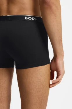 Three-pack of logo-detail trunks in stretch cotton
