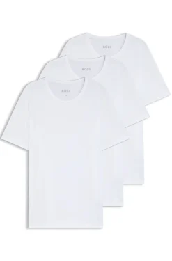 Three-pack of logo-embroidered T-shirts in cotton