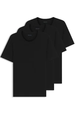 Three-pack of logo-embroidered T-shirts in cotton