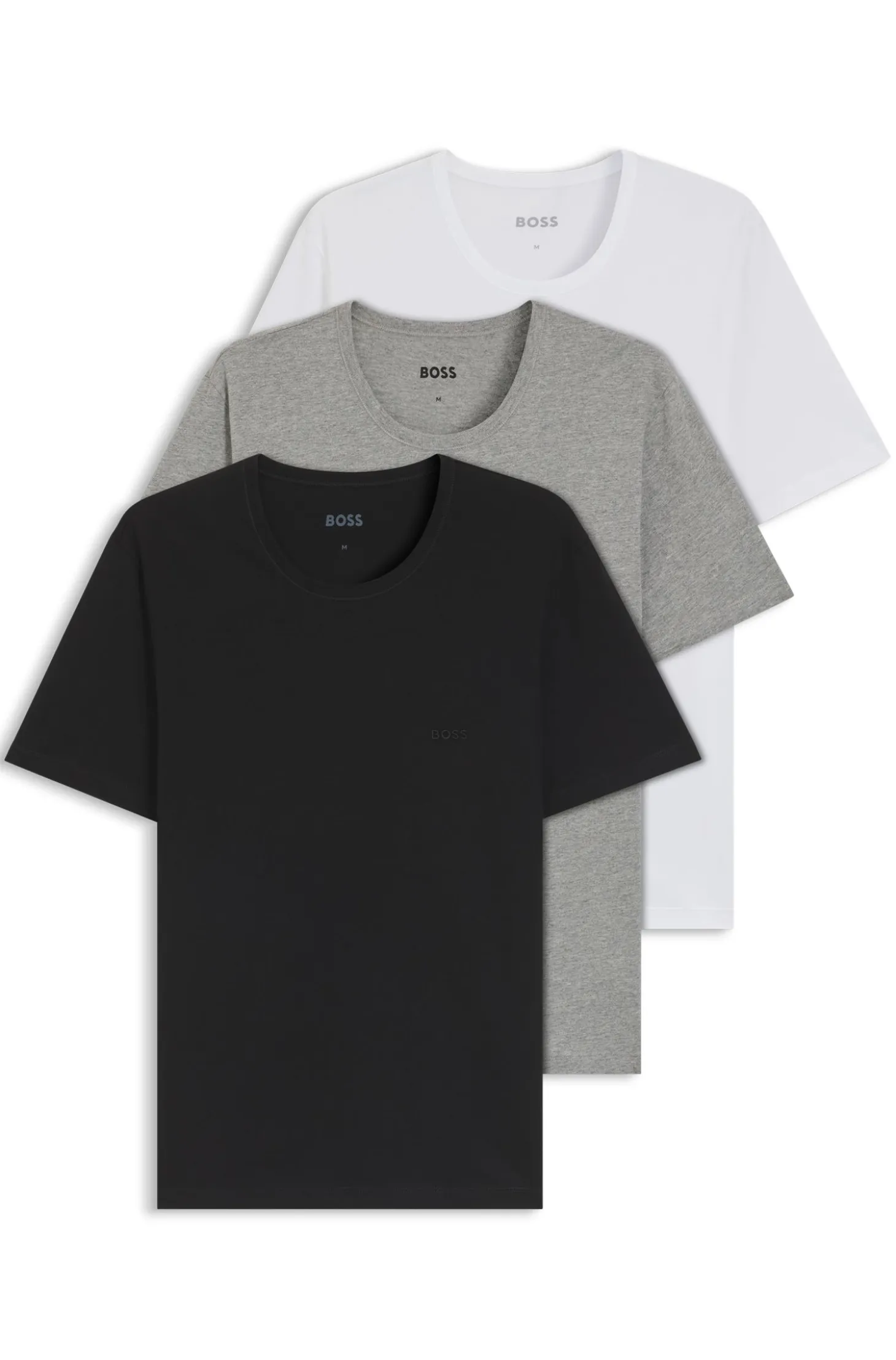 Three-pack of logo-embroidered T-shirts in cotton