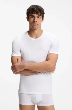 Three-pack of logo-embroidered T-shirts in cotton