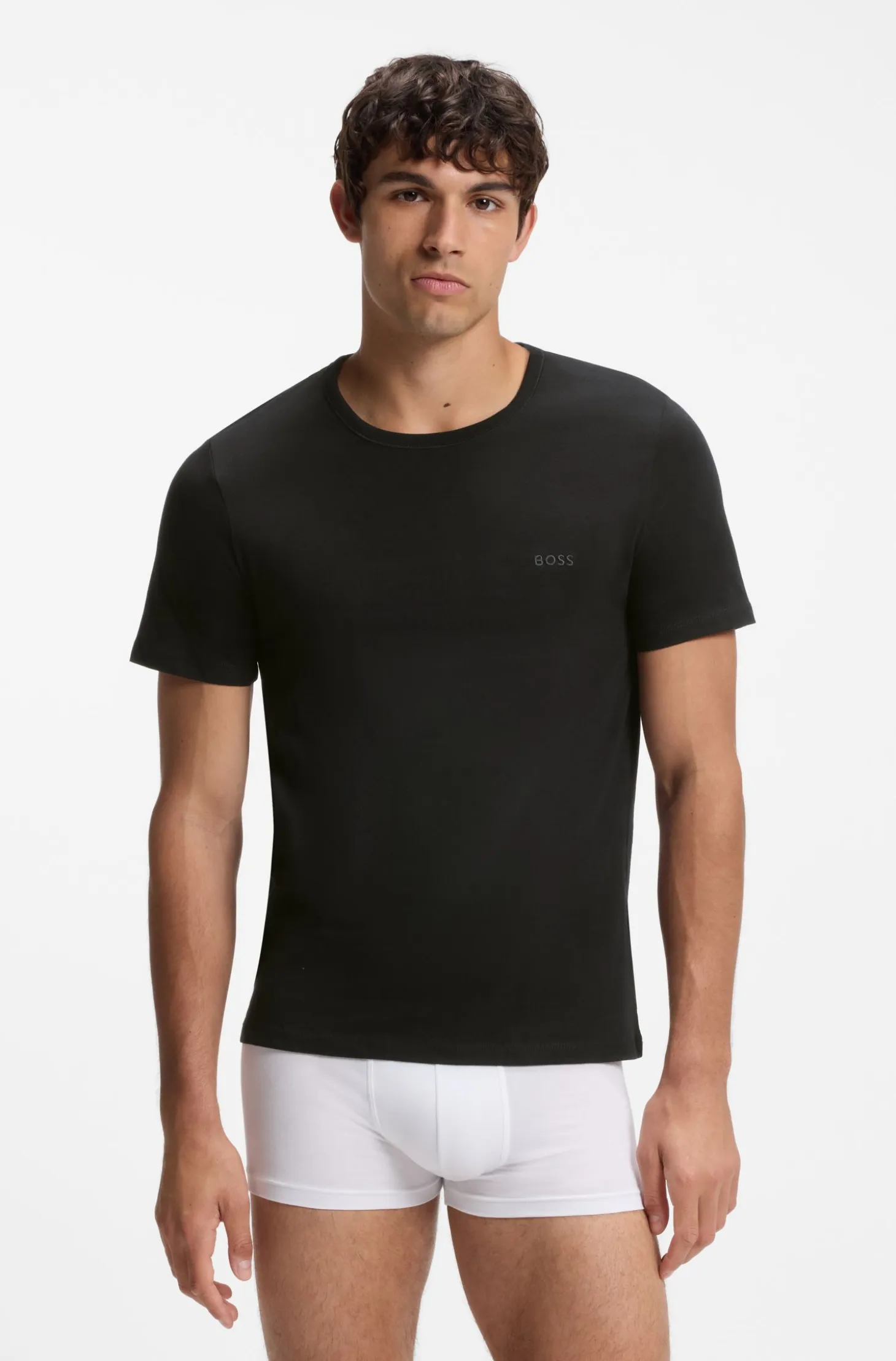Three-pack of logo-embroidered T-shirts in cotton