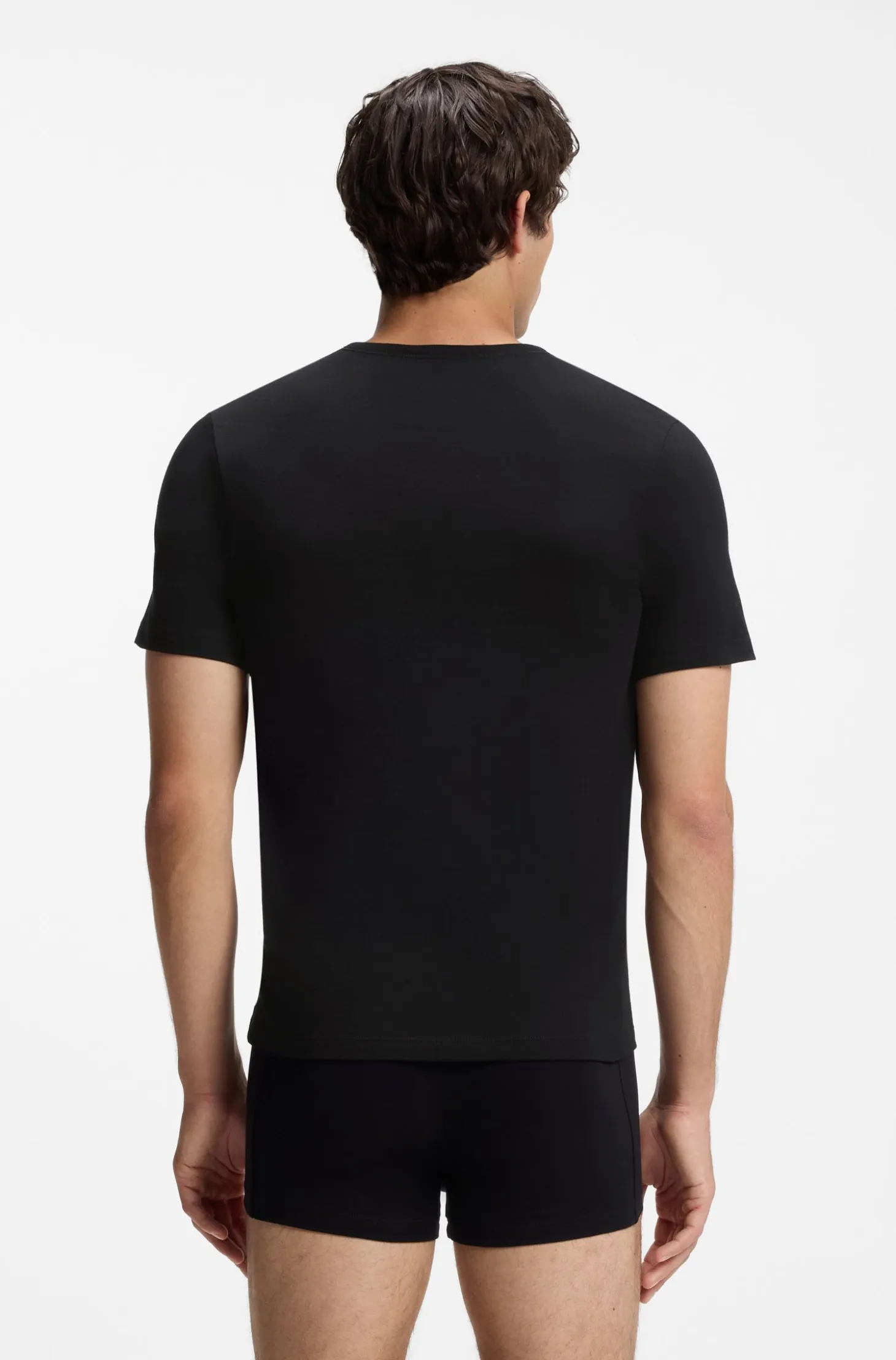 Three-pack of logo-embroidered T-shirts in cotton