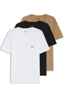 Three-pack of logo-embroidered T-shirts in cotton