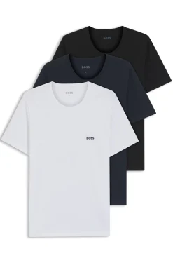 Three-pack of logo-embroidered T-shirts in cotton