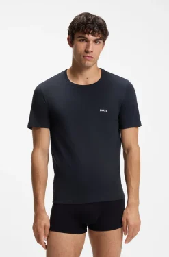 Three-pack of logo-embroidered T-shirts in cotton