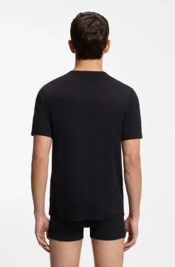 Three-pack of logo-print underwear T-shirts in cotton