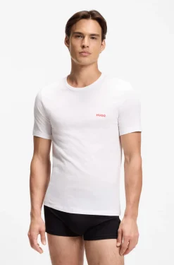 Three-pack of logo-print underwear T-shirts in cotton