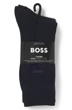 Three-pack of regular-length socks in stretch fabric