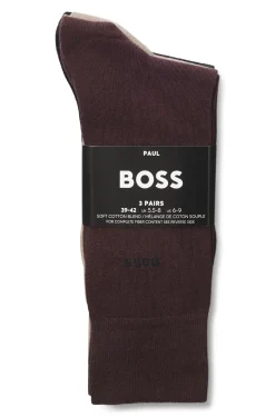 Three-pack of regular-length socks in stretch fabric