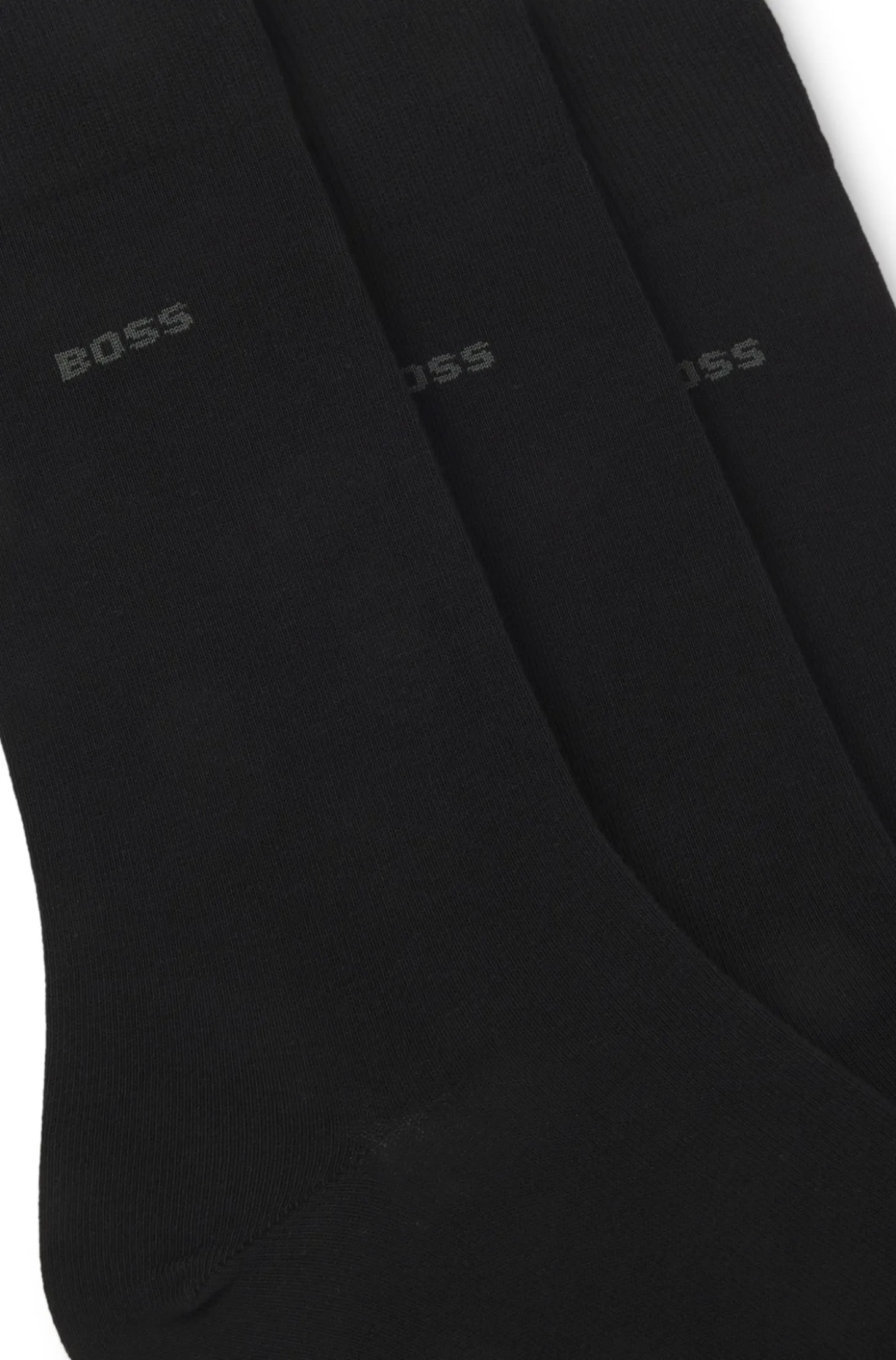 Three-pack of regular-length socks in stretch fabric