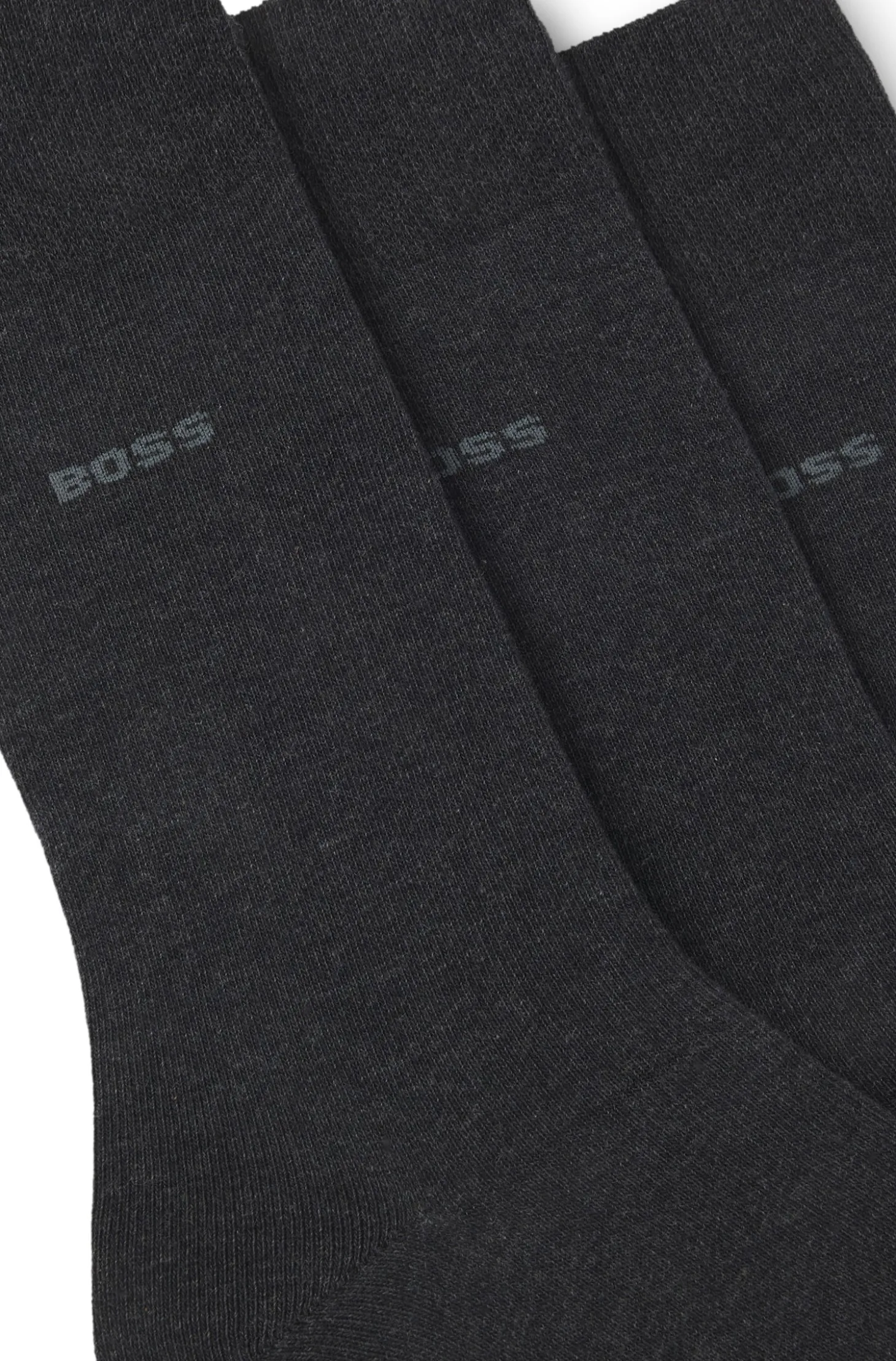 Three-pack of regular-length socks in stretch fabric
