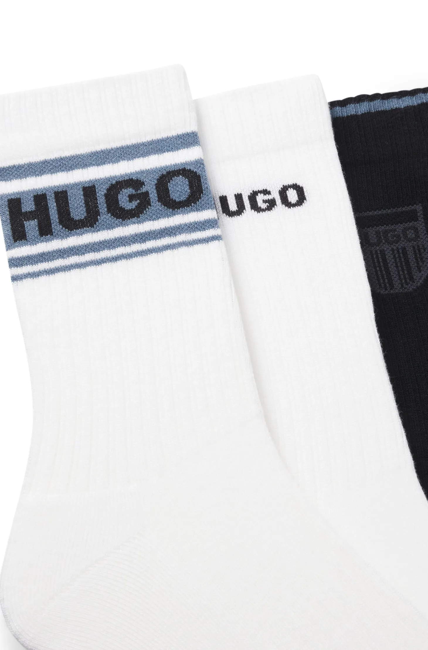 Three-pack of short-length logo socks