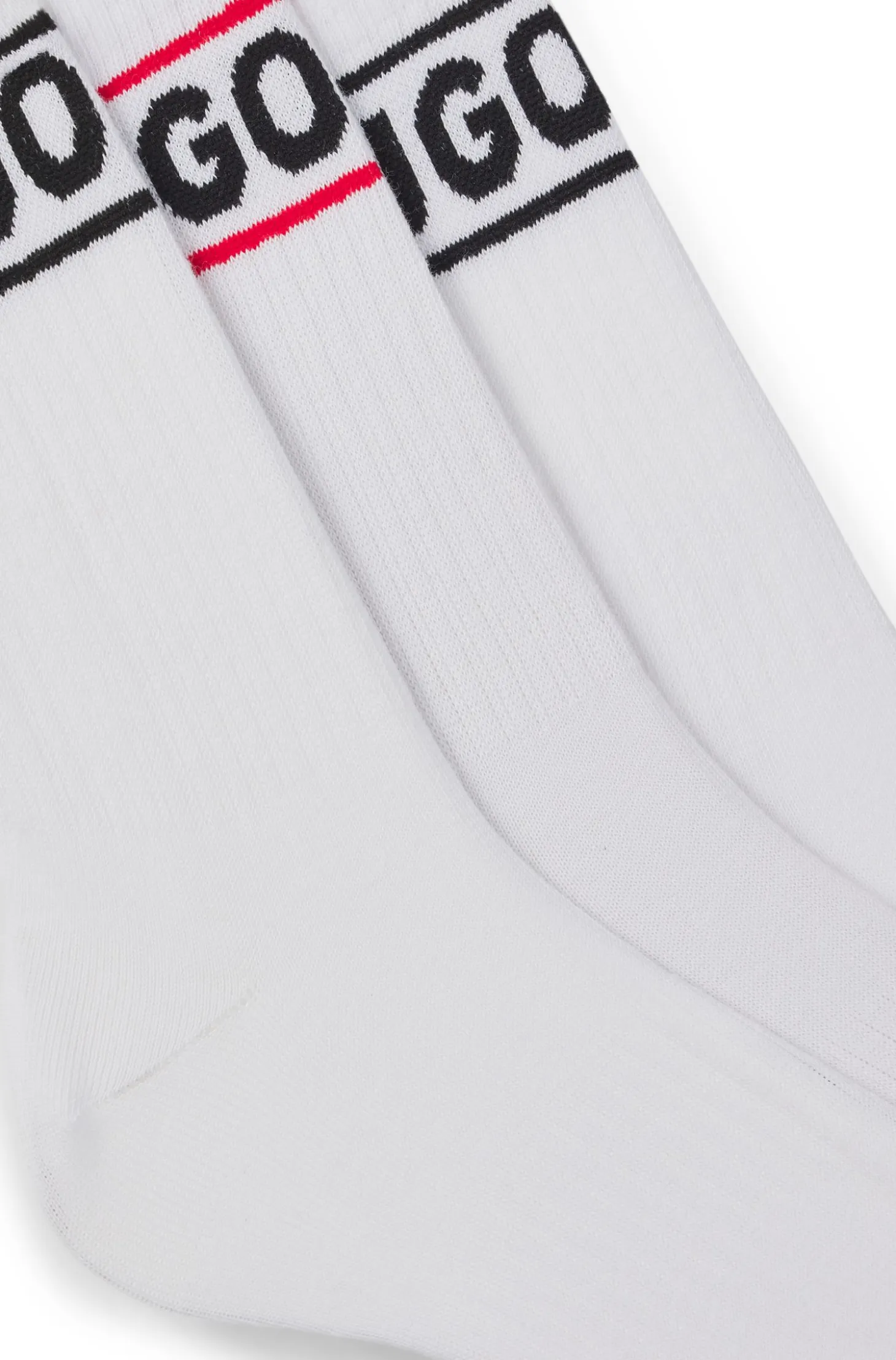 Three-pack of short-length socks with logo