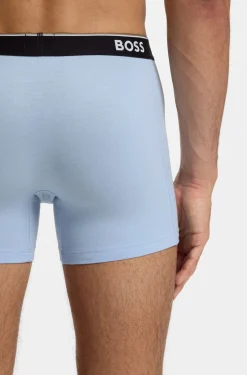 Three-pack of stretch-cotton logo-waistband boxer briefs