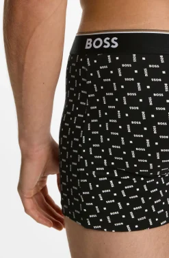 Three-pack of stretch-cotton logo-waistband boxer briefs