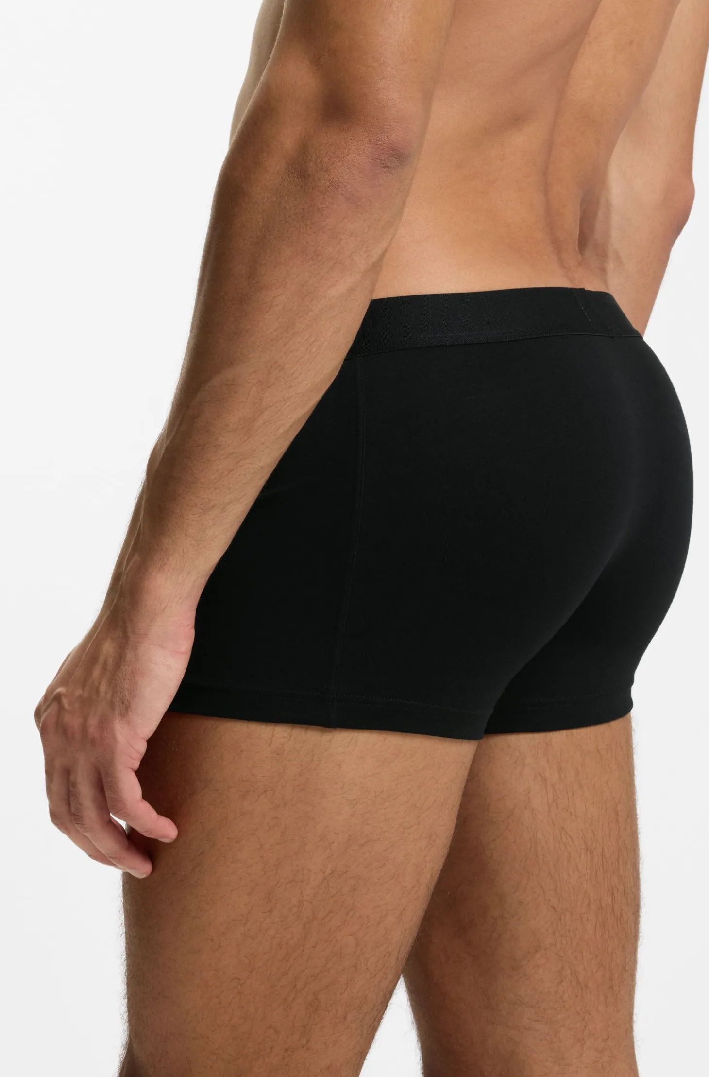 Three-pack of stretch-cotton trunks with logo waistbands