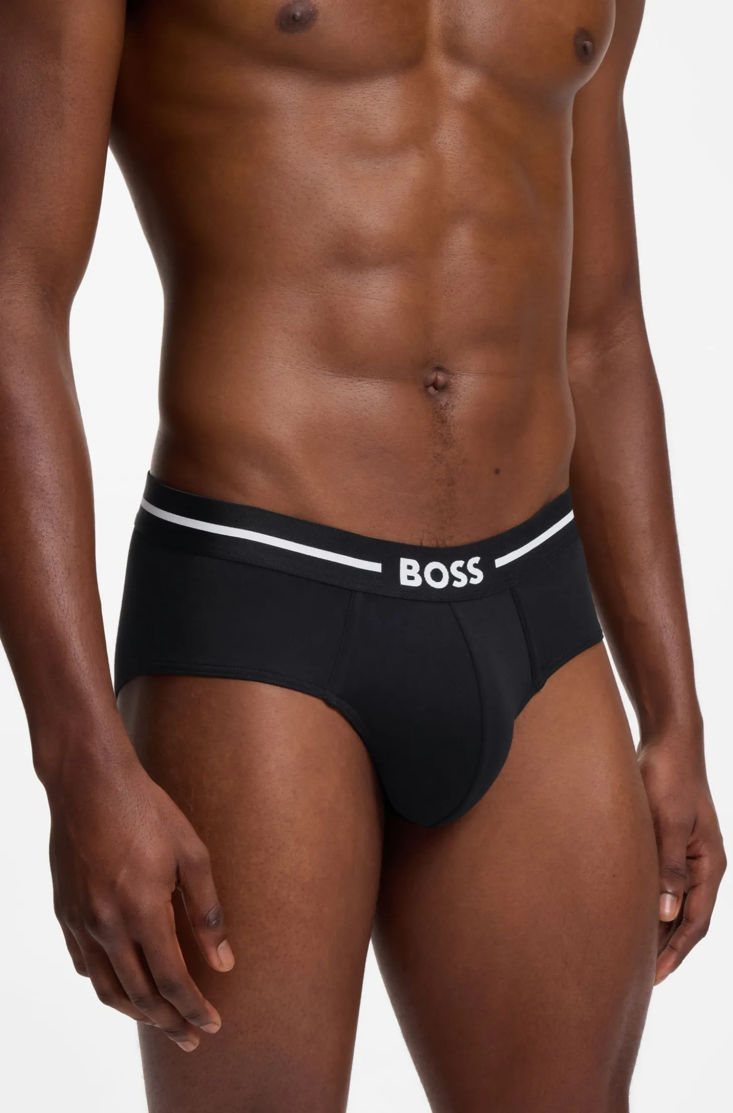 Three-pack of stretch-cotton trunks
