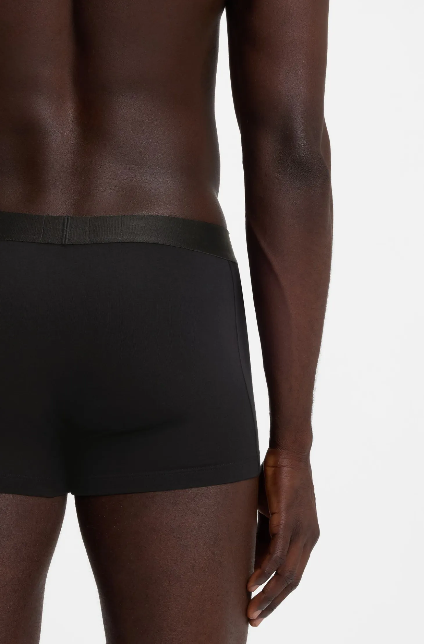 Three-pack of stretch-cotton trunks with logo waistbands