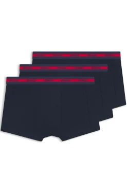 Three-pack of stretch-cotton trunks with logo waistbands