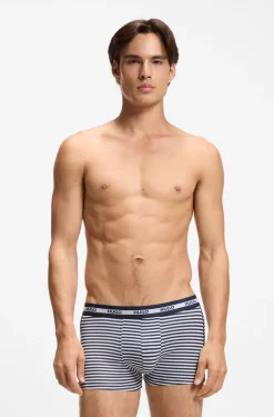 Three-pack of trunks in stretch cotton